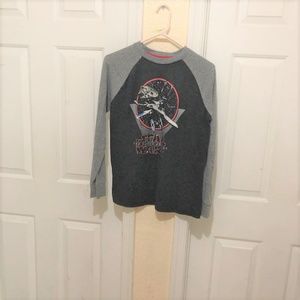 Star Wars Long Sleeve Cardigan Black Grey Sleeves